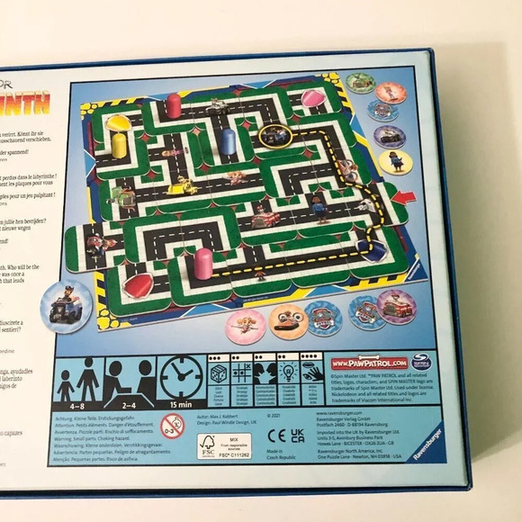 Ravensburger Paw Patrol Labyrinth Junior Board Game Missing  Instructions - Picture 4 of 16